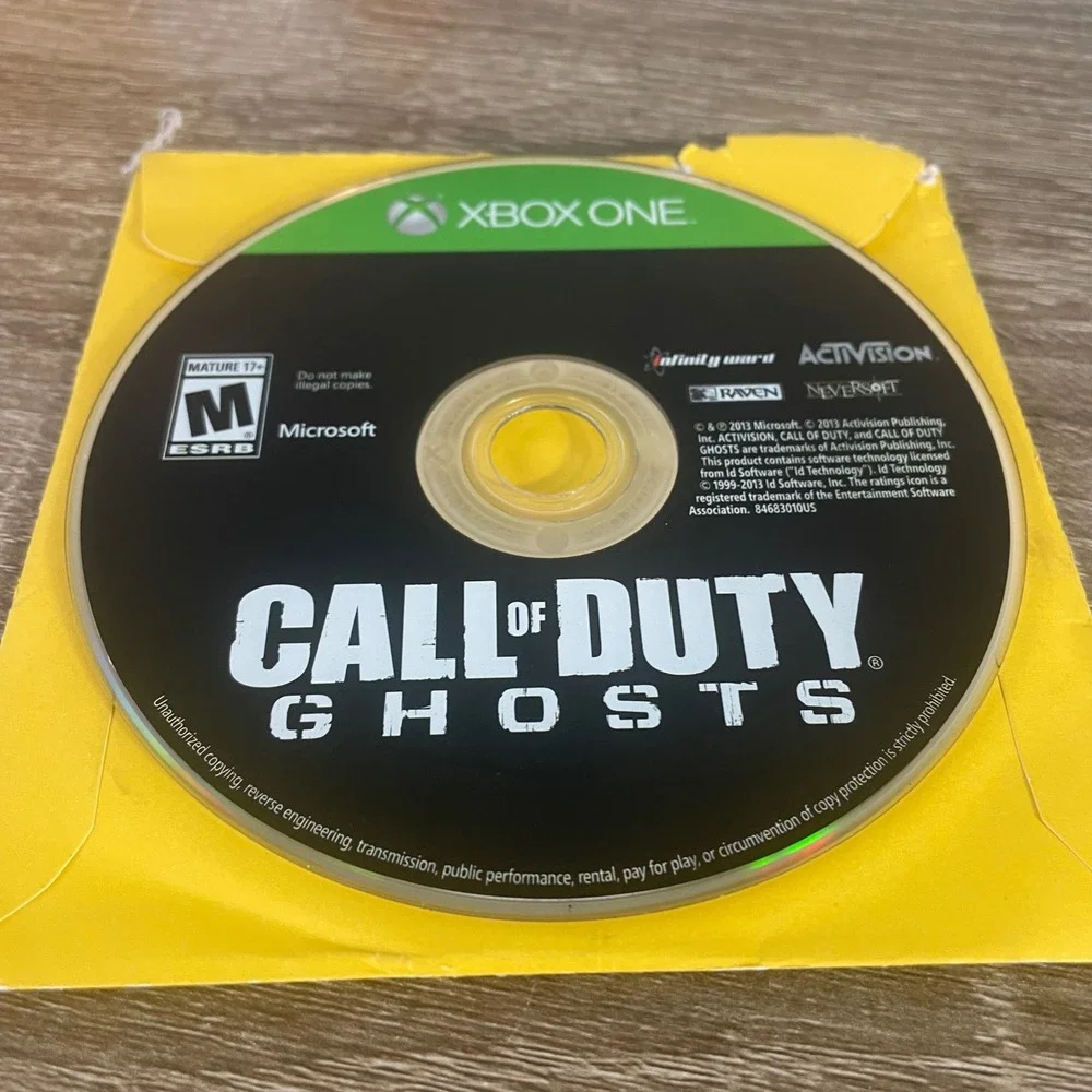 Call of Duty Ghosts‎ Microsoft Xbox One 2013 Activision FPS Video Game Disc Only